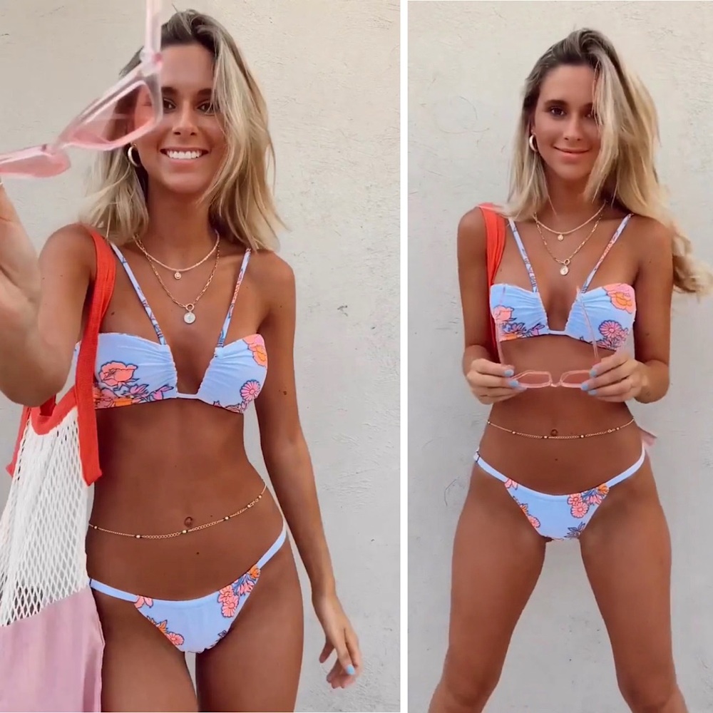 MAAJI Set - Ursule U Wire Bikini Top & Frisky Cheeky Thong Bottoms - M